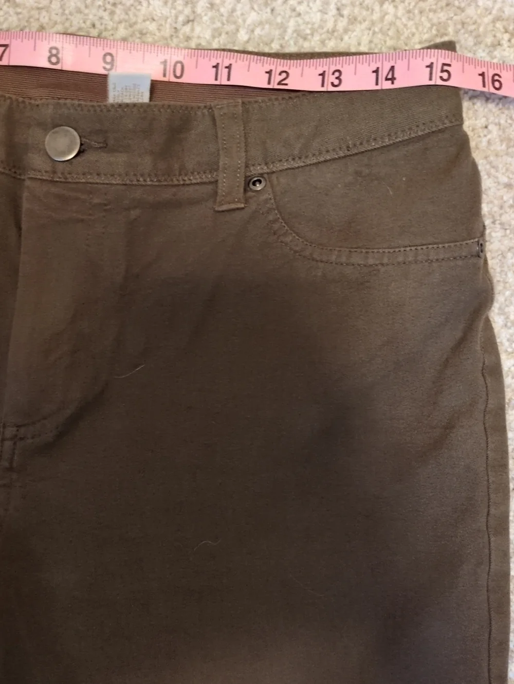 Chico's Brown Jeans Women's Cropped Sz 1 Chico Sizing= 8